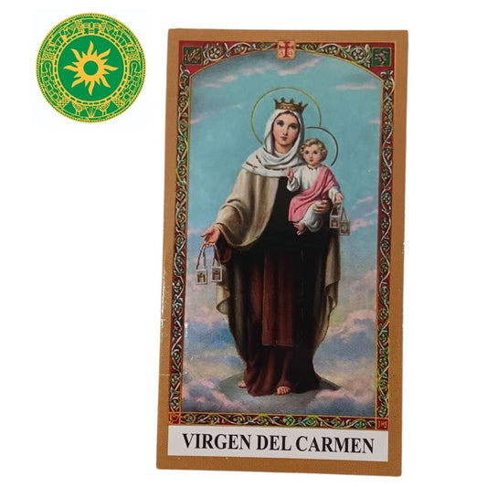 Oracion e Imagen Virgen del Carmen