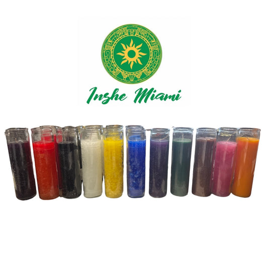 8" glass candles / Full color candles/ 9 colors candle/ Candles