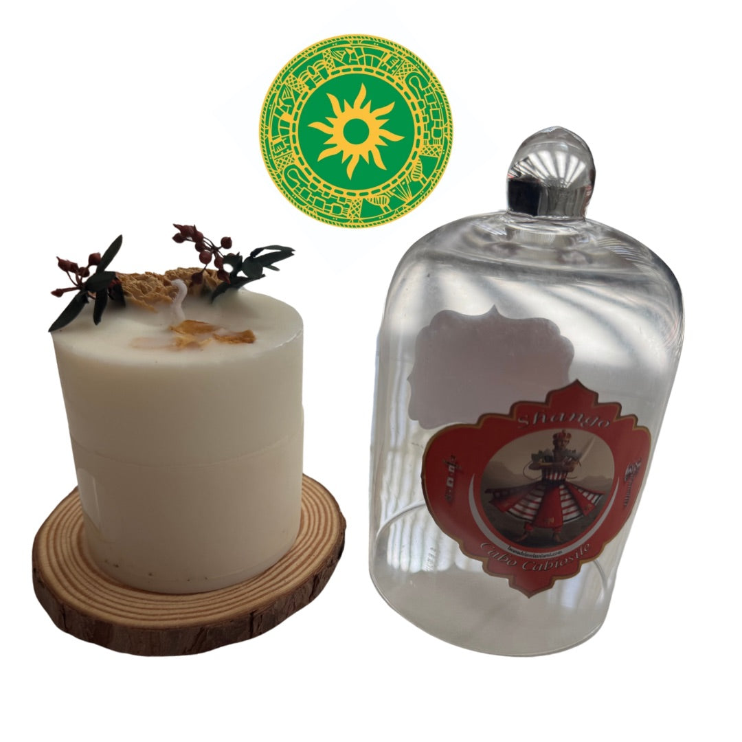 Vela Aromatica en Base de Madera