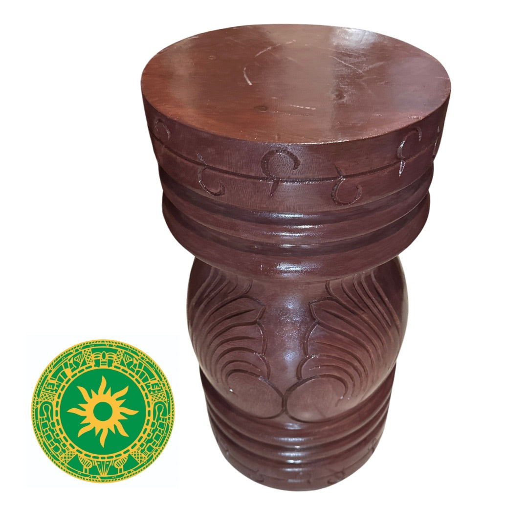 100% Carved Wooden Pilon