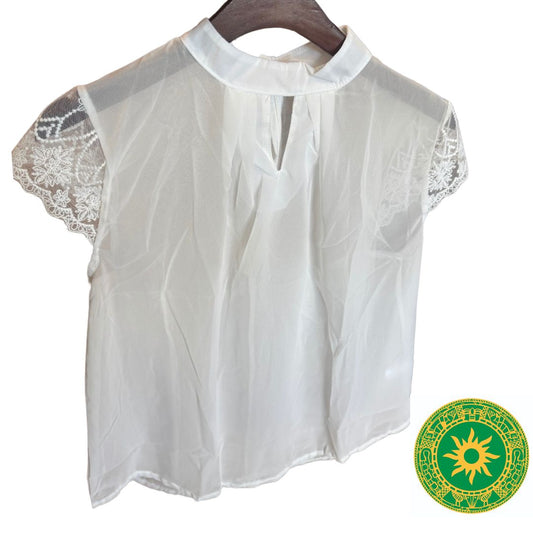 Blusa Blanca Transparente