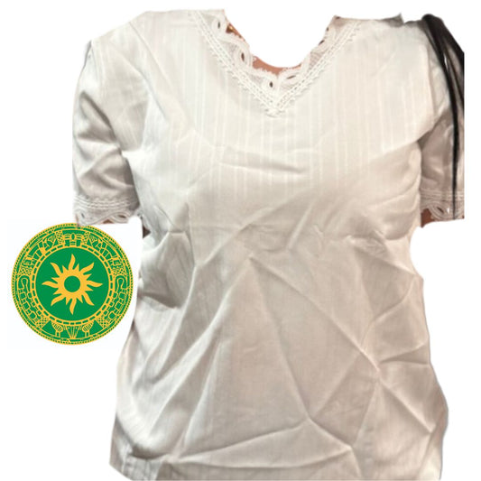 Blusa Blanca de Mangas