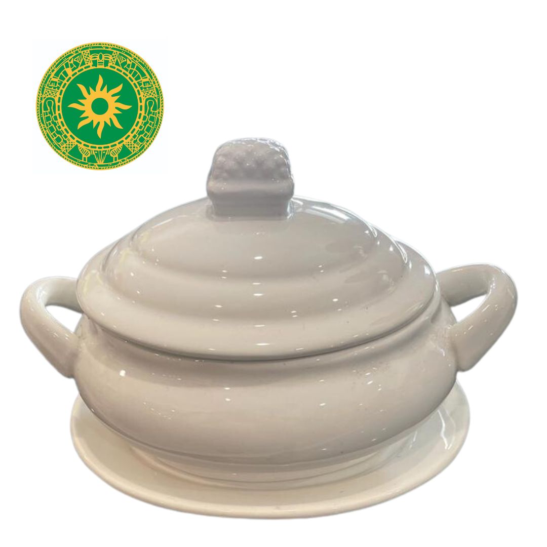 Smooth White Soup Tureens