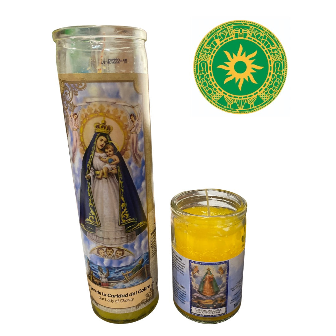 Velas con Imagen para la Caridad del Cobre