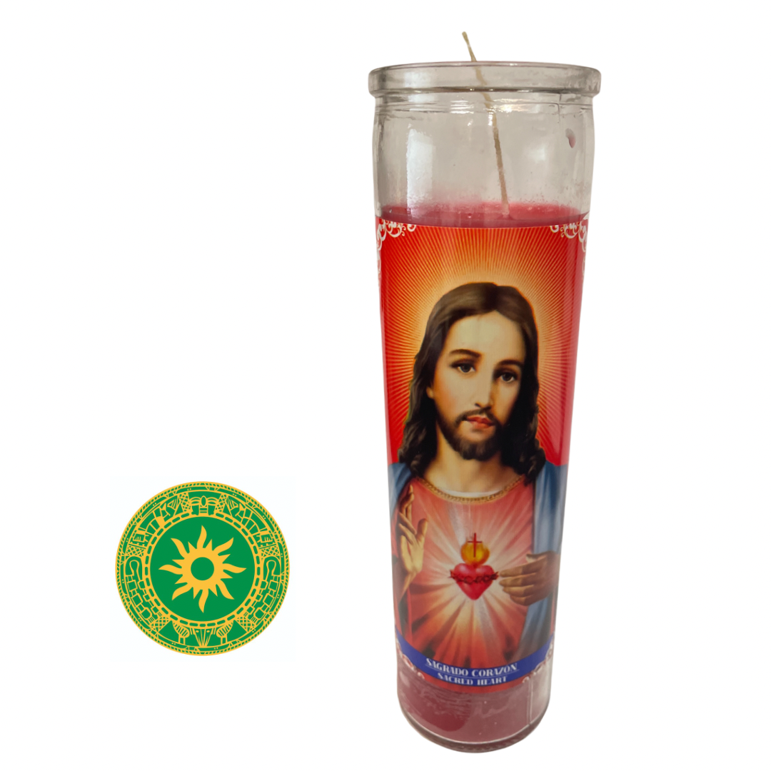 8” SACRED HEART CANDLE