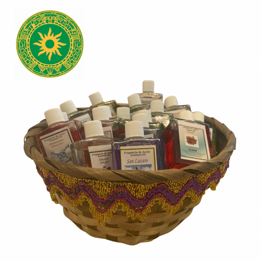 Basket with 17 Oils